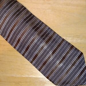 Altea Dark Brown Striped Tie